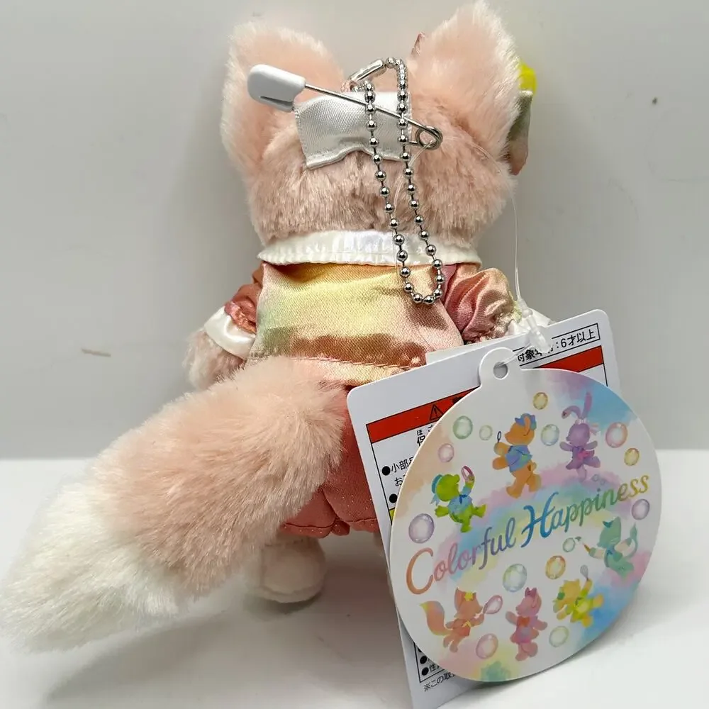 Tokyo Disney LinaBell Plush Badge Keychain Duffy Friends 20th Colorful Japan NWT